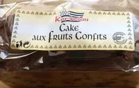 Mängden socker i Cake aux fruits confits