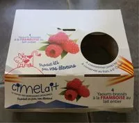 Mängden socker i 4 yaourts brassés à la framboise au lait entier