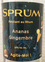 Mängden socker i Sprum - Ananas Gingembre