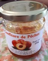 Mängden socker i Confiture de pêches