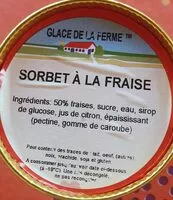 Mängden socker i Sorbet à la fraise