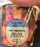 Mängden socker i Glace de la ferme