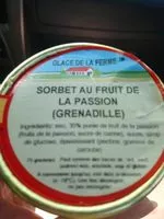 Mängden socker i Sorbet au fruit de la passion