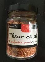 Mängden socker i Fleur de sel de Guerande au piment d'Espelette