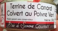 Mängden socker i Terrine de canard colvert au poivre vert
