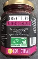 Mängden socker i Confiture framboise rhubarbe
