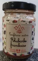 Mängden socker i Confiture extra rhubarbe framboise