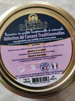 Mängden socker i Rillettes de canard traditionnelles
