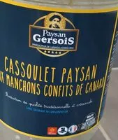 Mängden socker i Cassoulet paysan au manchons confis de canard