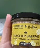 Mängden socker i Terrine sanglier poire châtaigne