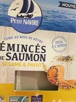 Mängden socker i Eminces de saumon sesame et pavot