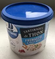 Mängden socker i Tartinades de Thon Fromagère & Baies Roses