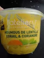 Mängden socker i Houmous lentille corail, patate douce & coriandre