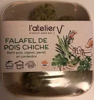 Mängden socker i Falafels de pois chiche, petit pois, oignon, persil et coriandre