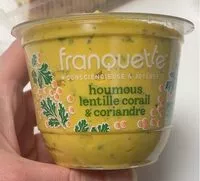Mängden socker i Houmous lentille corail et coriandre