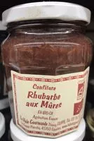 Mängden socker i Confiture Rhubarbe aux Mûres