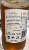 Mängden socker i Cidre l'Extra brut bio