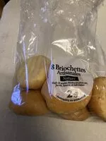 Mängden socker i briochettes artisanales nature fabriquées en Normandie