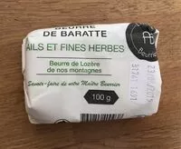 Mängden socker i Beurre de Baratte ails et fines herbes