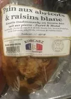Mängden socker i Pain aux abricots et raisins blanc