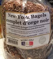 Mängden socker i New York Bagels complet d'orge noir