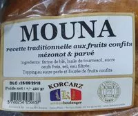 Mängden socker i Mouna