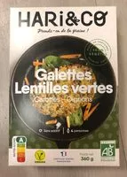 Mängden socker i Galettes Lentilles Vertes - Oignons - Carottes