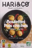 Mängden socker i BOULETTES POIS CHICHES BIO