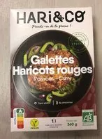 Mängden socker i Galettes Haricots rouges - Poivrons - Curry
