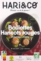 Mängden socker i Boulettes Haricots rouges - Poivrons - Curry