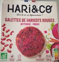 Mängden socker i Galettes de haricots rouges Bio