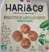 Mängden socker i Boulettes de lentilles vertes Bio