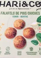 Mängden socker i Falafels de pois chiches cumin menthe