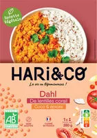 Mängden socker i Dahl de lentilles corail, coco & épices
