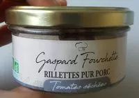 Mängden socker i Rillettes de porc - tomates séchées