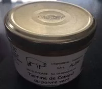 Mängden socker i Terrine de canard au poivre vert