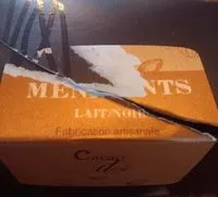 Mängden socker i Mendiants lait / noir