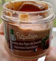 Mängden socker i Potpotam pomme noisette