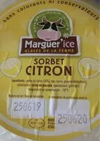 Mängden socker i Sorbet citron