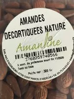 Mängden socker i Amandes decortiquées nature