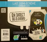 Mängden socker i Lait demi-écrémé En Direct Des Éleveurs