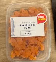 Mängden socker i Brisures de saumon fumé