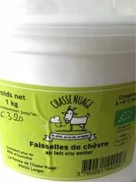 Mängden socker i Faisselles de chevre au lait cru entier