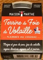 Mängden socker i Terrine de foie de volaille