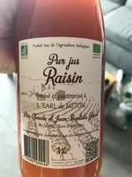Mängden socker i Pur jus de raisin Bio