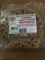 Mängden socker i 6 petites crêpes sucrées biologiques