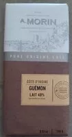 Mängden socker i Chocolat lait 48% Guémon