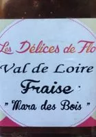 Mängden socker i Confiture de fraise "mara des bois"