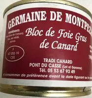 Mängden socker i Bloc de foie gras de canard