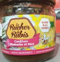 Mängden socker i Confiture rhubarbe et miel
